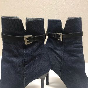 Stuart Weitzman denim ankle boots